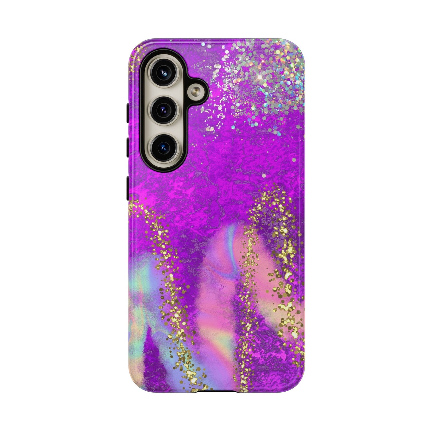 Purple galaxy swirl Iphone/Galaxy  Tough Case