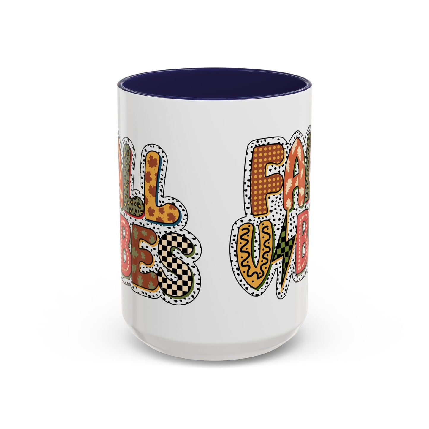 Fall Vibes Cute Accent Coffee Mug (11, 15oz)