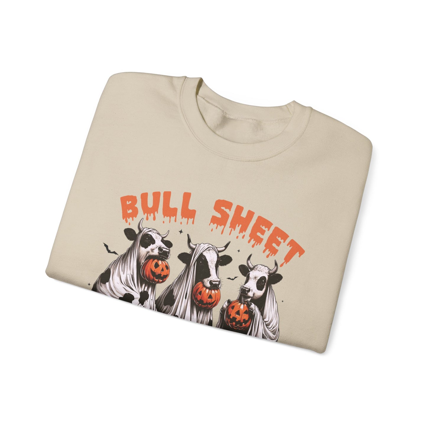 Bull Sheet Cow Lover Club sweat-Shirt, Funny Halloween Ghost Cow Shirt, Spooky Halloween Pumpkin Season Gift for Cow Lover, Cow Halloween Shirt