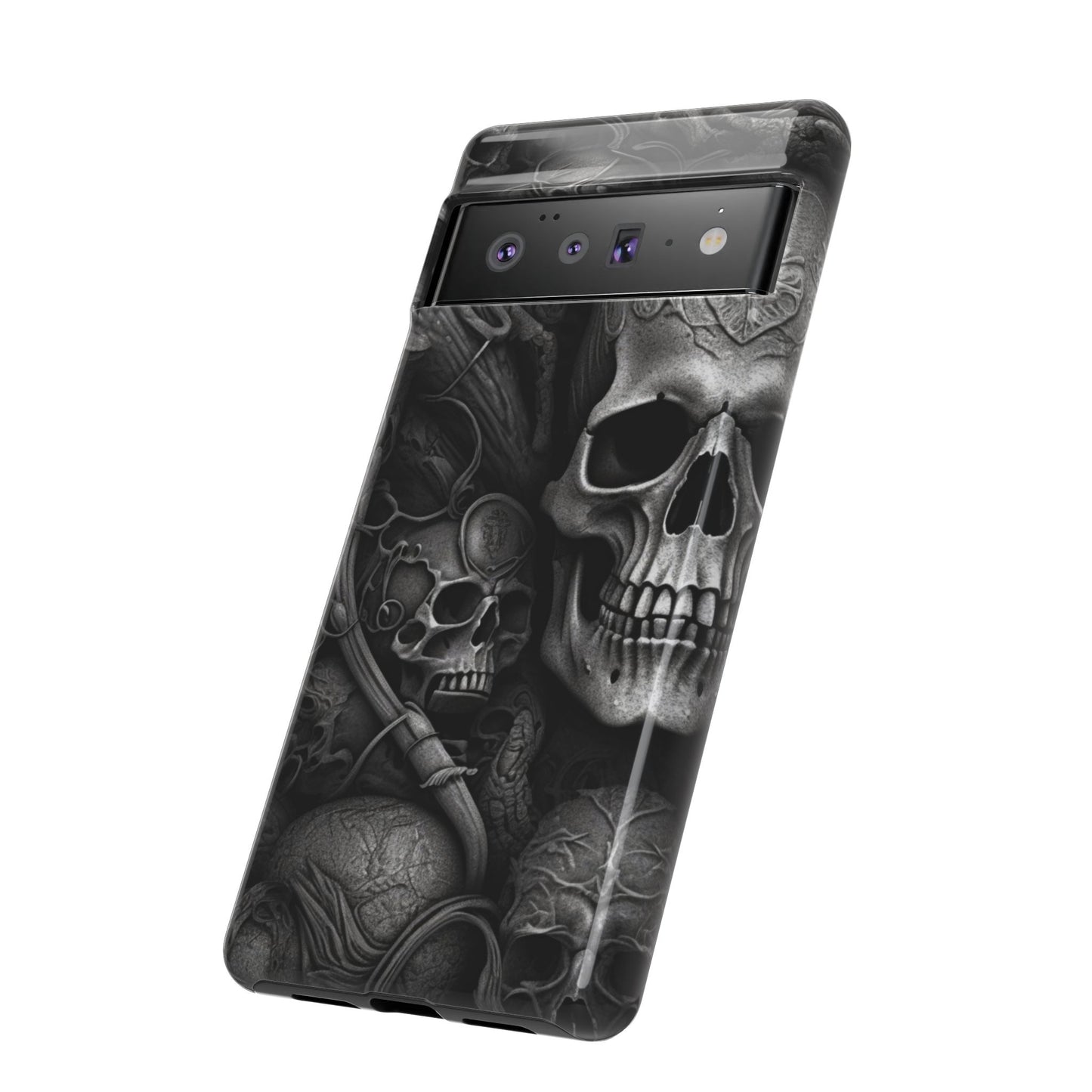 Black skull  Tough Cases