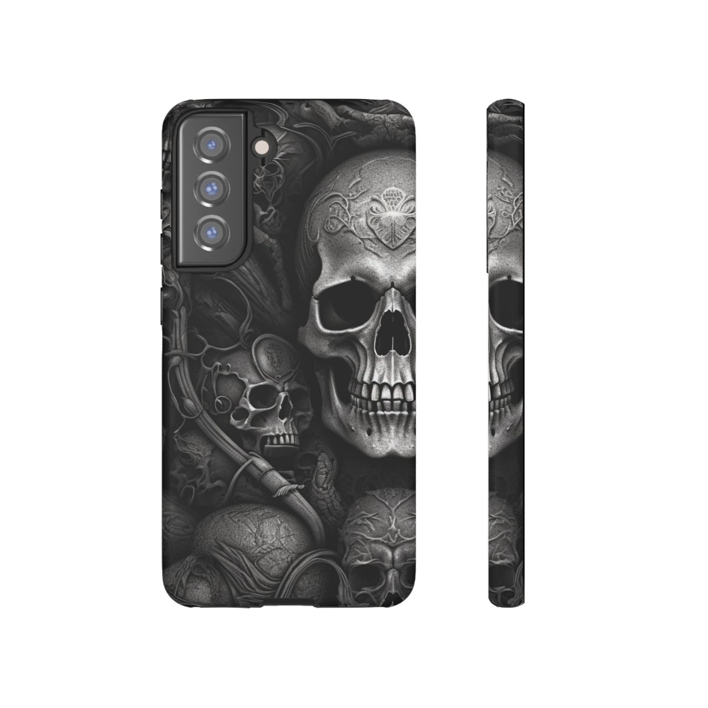 Black skull  Tough Cases