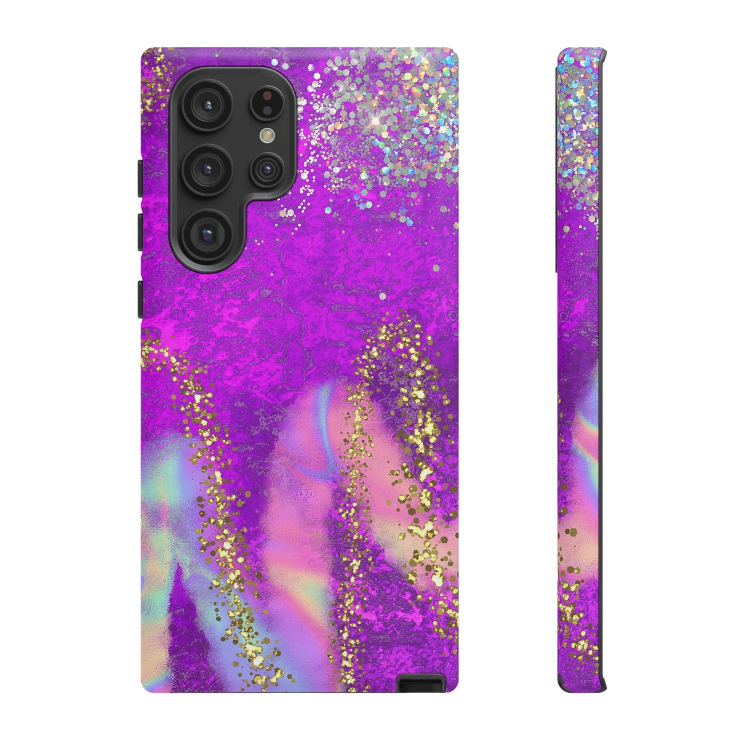 Purple galaxy swirl Iphone/Galaxy  Tough Case