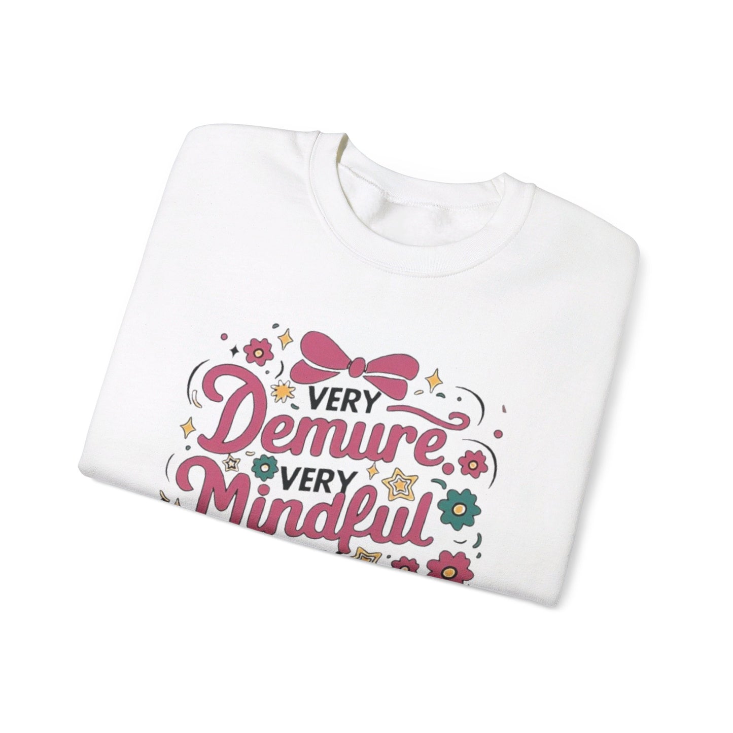 Very demure very cutesy very mindful Unisex Heavy Blend™ Crewneck Sweatshirt