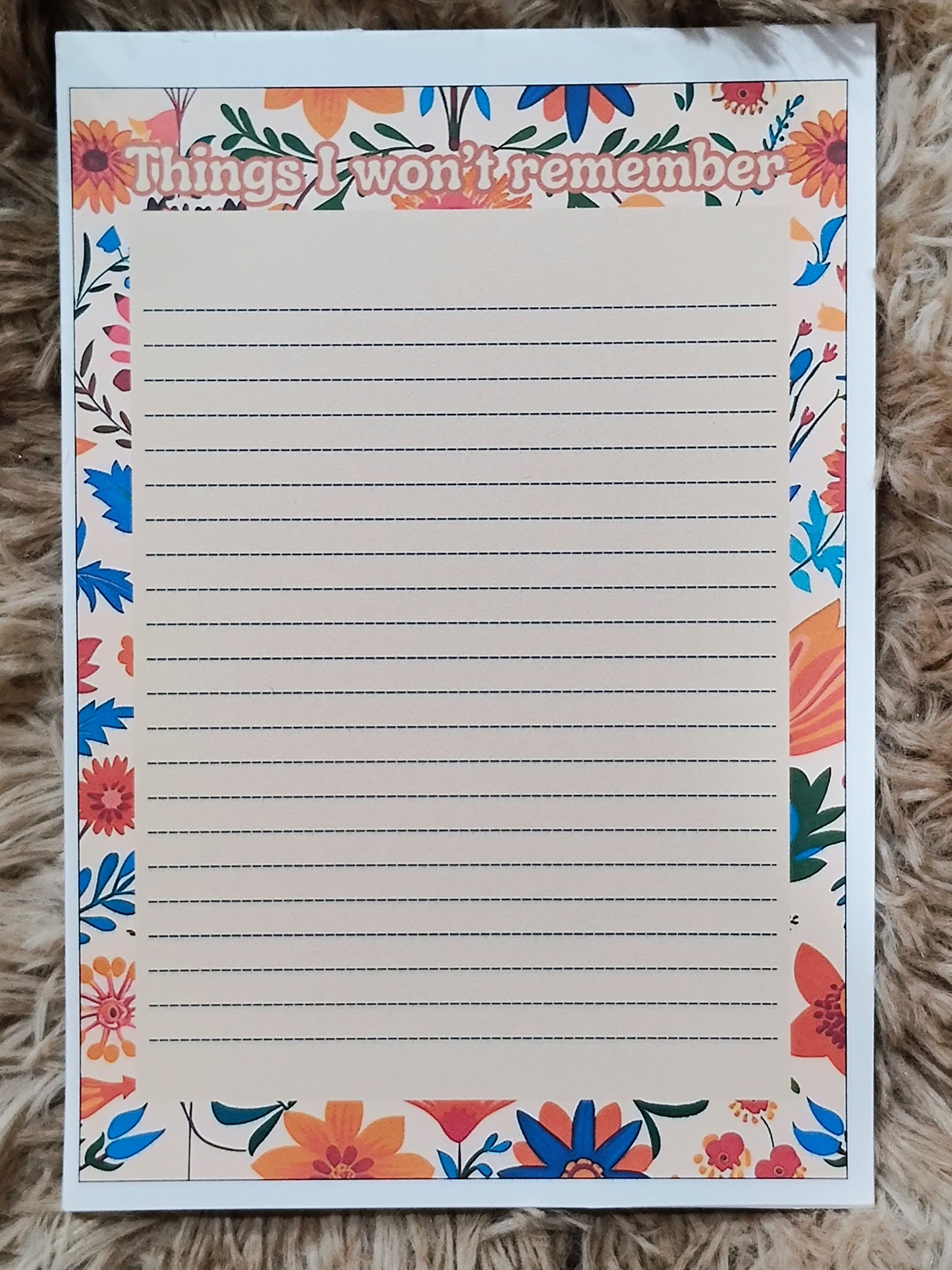 Handmade Note Pad-5x7